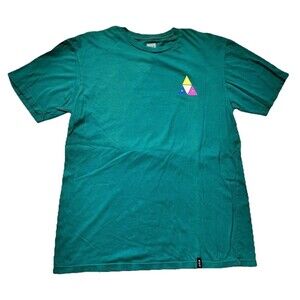 HUF Triple Triangle Graphic T-Shirt Mens Size M Medium Short Sleeve Skate Tee